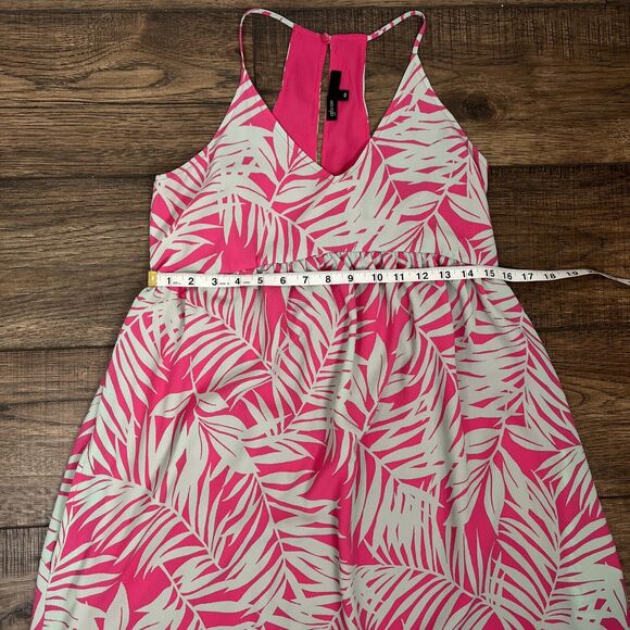 Gibson Pink Fern Palm Springs Festival Sleeveless Maxi Dress Size XS Tropical - Picture 10 of 11